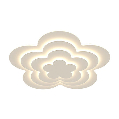 Modern Creative Flower Petal Acrylic LED Flush Mount Lighting