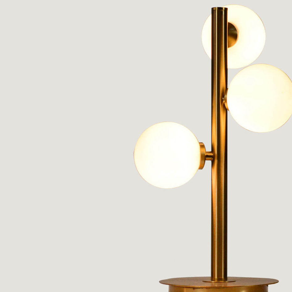 Nordic Creative Magic Bean Glass Iron 3-Light Table Lamp