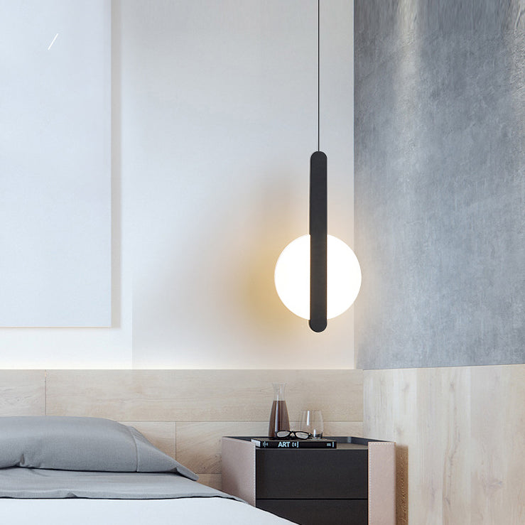 مصباح LED دائري نصف دائري من الأكريليك بتصميم بسيط وعصري، مناسب لجانب السرير 
