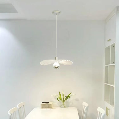 Modern Minimalist White Seashell LED Pendant Light