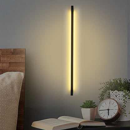 Modern Simplicity Long Strip Aluminum Silicone LED Wall Sconce Lamp