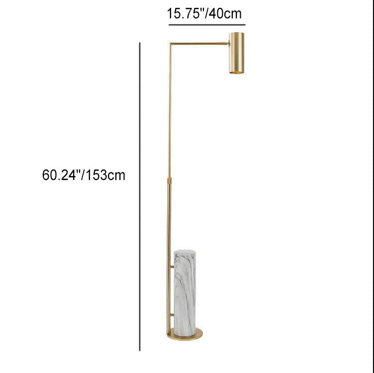 Nordic Minimalist Foldable Iron Stone LED Standing Floor Lamp