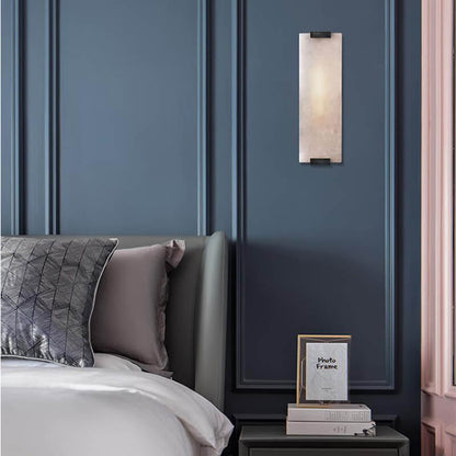 Nordic Light Luxury Marble Strip Design 1-Light Wall Sconce Lamp