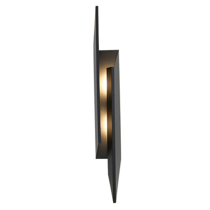 Modern Minimalist Rectangular Triangle Iron 2-Light Wall Sconce Lamp For Bedroom