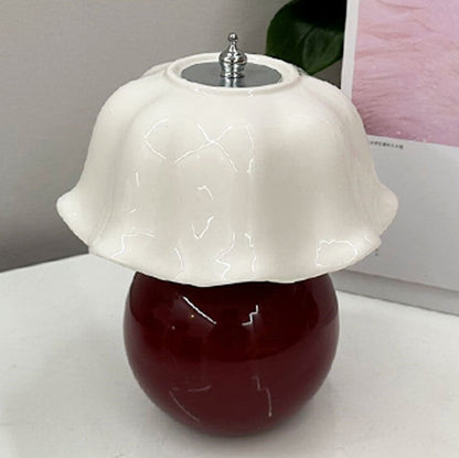 Modern Minimalist Decorative Floral Ceramic LED Table Lamp