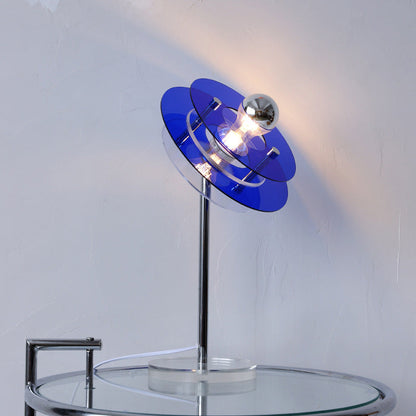 Modern Acrylic Space Saucer Design 1-Light Table Lamp