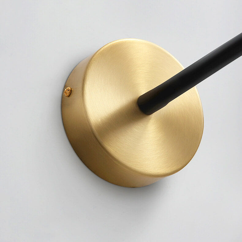 Simple Hose Spotlight Brass LED Reading Wall Sconce Lamp