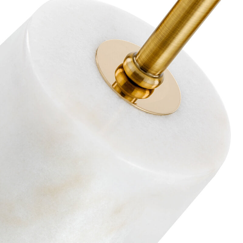 Nordic Minimalist Frosted Glass Ball Marble Base 1-Light Table Lamp