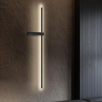 مصباح حائط LED بتصميم عصري بسيط من الحديد والألومنيوم والسيليكا لغرفة النوم 