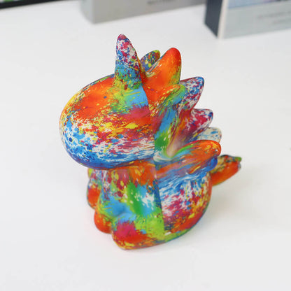 Creative Unicorn Painted 3D Printed LED Night Light Table Lamp