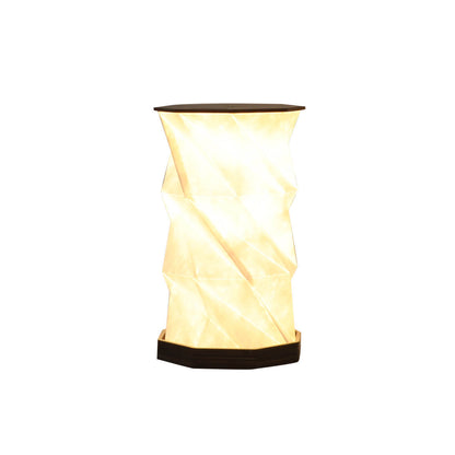 Creative Rotating Foldable Wooden Touch LED Decoration Night Light Table Lamp