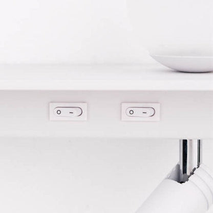 مصباح حائط حديث باللونين الأسود والأبيض مع مقبس USB وإضاءة LED من الحديد 