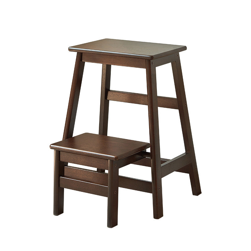 Moderner minimalistischer rechteckiger Barhocker aus Holz mit Fußstütze, ohne Rückenlehne und Armlehnen für das Esszimmer 