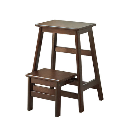 Moderner minimalistischer rechteckiger Barhocker aus Holz mit Fußstütze, ohne Rückenlehne und Armlehnen für das Esszimmer 