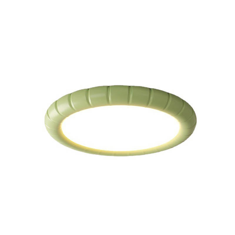 Nordic Modern Minimalist Resin Round LED Flush Mount Ceiling Light