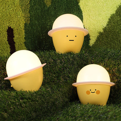 Creative Cute Emoji Silicone LED Night Light Bedside Table Lamp