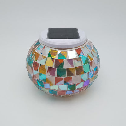 Tiffany Solar Waterproof ABS Mosaic Outdoor LED Lawn Light