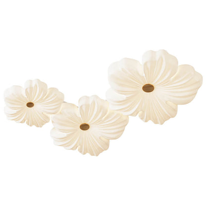 Modern Simplicity Iron Acrylic Petal Shade LED Flush Mount Ceiling Light For Living Room