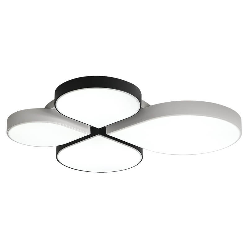Modern Minimalist Four Leaf Clover Acrylic LED Flush Mount Ceiling Light