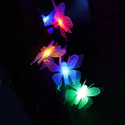 Modern Creative Butterfly Outdoor Patio Garden LED String Lights