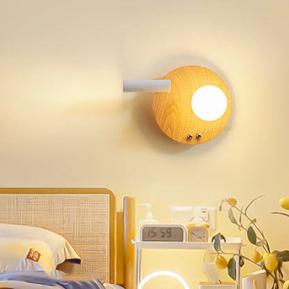 مصباح حائط LED دائري مربع من الحديد بتصميم إبداعي إسكندنافي 