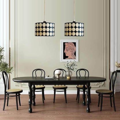 European Vintage Minimalist Iron Leather 1-Light Pendant Light