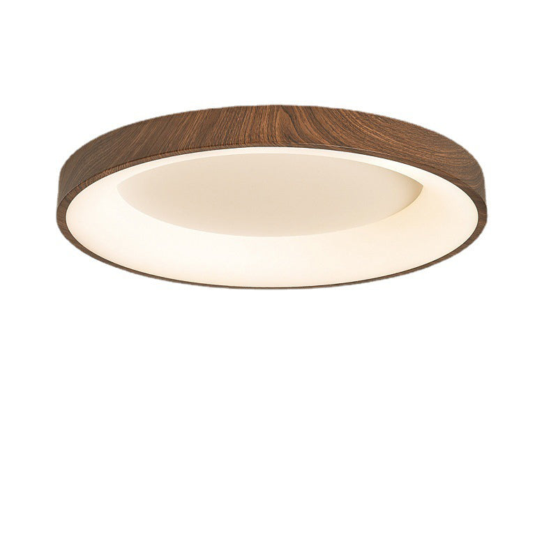 Traditional Chinese Iron Acrylic Round Square LED Flush Mount Ceiling Light For Bedroom