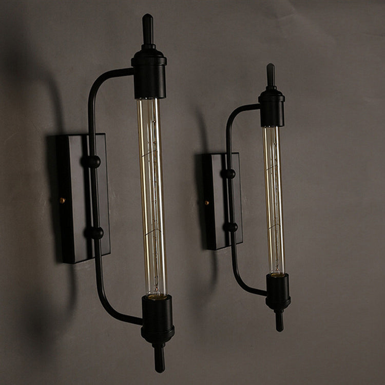 Traditional Vintage Steam Tube Iron 1-Light Wall Sconce Lamp For Living Room
