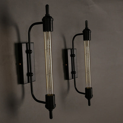 Traditional Vintage Steam Tube Iron 1-Light Wall Sconce Lamp For Living Room