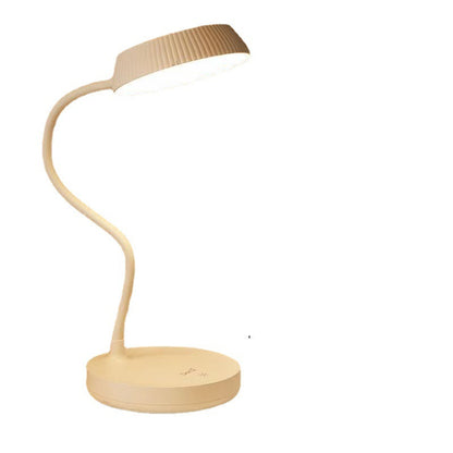 Nordic Minimalist Round Plate LED Touch Eye Protection USB Desk Lamp