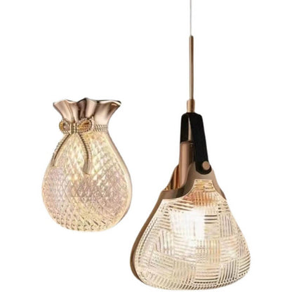 Contemporary Creative Iron Acrylic Arc 1-Light Pendant Light For Living Room