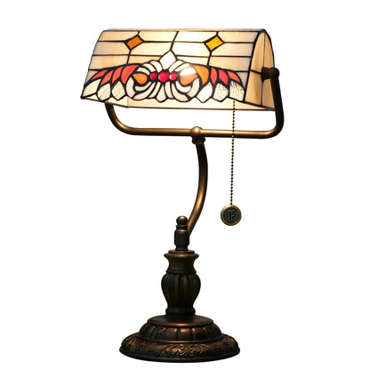 Traditional Tiffany Angel Wings Stained Glass Resin Iron 1-Light Table Lamp For Living Room