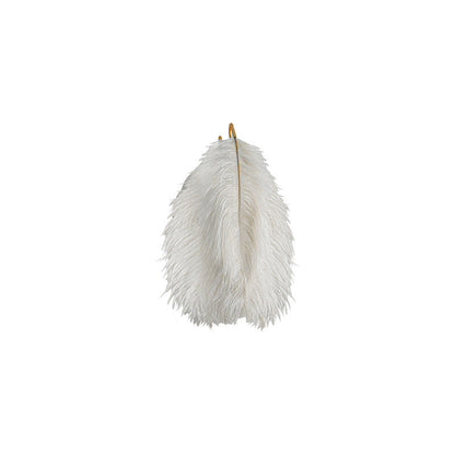 Contemporary Creative Ostrich Feather Design 1-Light Wall Sconce Lamp For Living Room