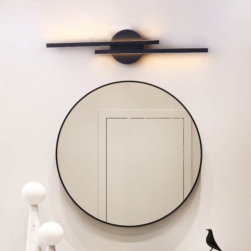 Modern Light Luxury Bar Iron Acrylic LED Vanity Light Wall Sconce Lamp