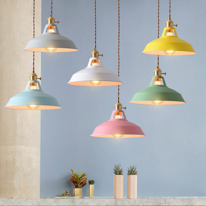 Modern Minimalist Macaroon Iron 1-Light Pendant Light