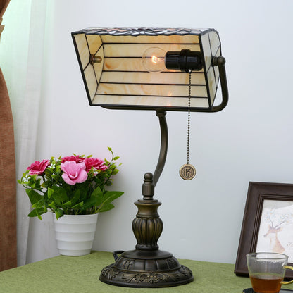 Traditional Tiffany Angel Wings Stained Glass Resin Iron 1-Light Table Lamp For Living Room