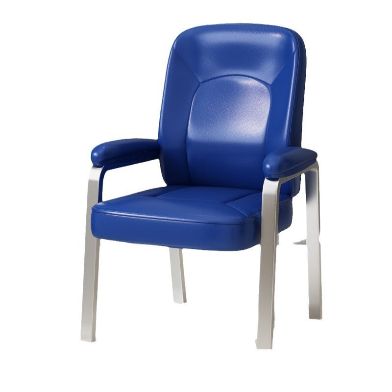 Modern Minimalist Square PU Leather Stainless Steel Dining Chair Backrest Arm For Dining Room