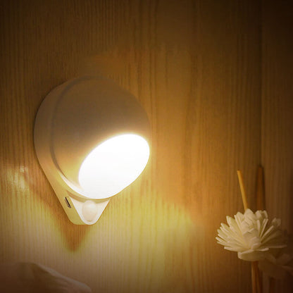 مصباح حائط ليلي مغناطيسي LED بتصميم قطرة الماء يستشعر جسم الإنسان 