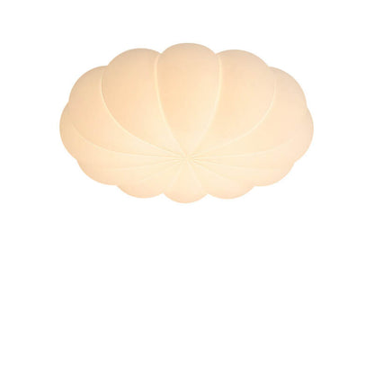 Contemporary Nordic PE Shade Kid's Flowers LED Flush Mount Ceiling Light For Bedroom