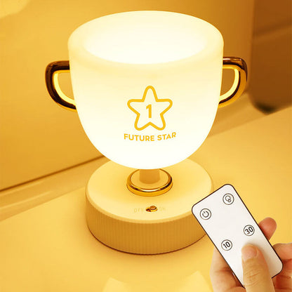 Creative Trophy Cup LED Night Light USB Table Lamp