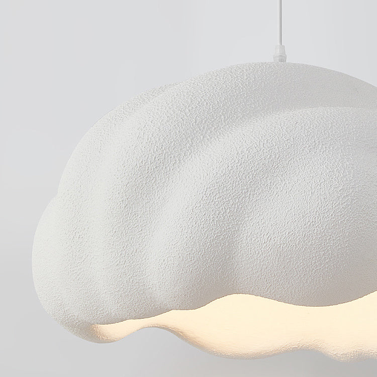 Modern Minimalist Round High-Density Polyethylene 1-Light Pendant Light For Bedroom