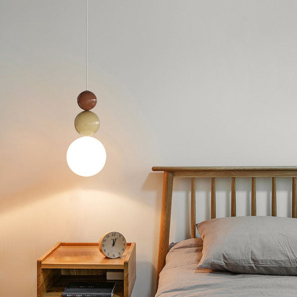 Modern Creative Iron Gourd String Shape 1-Light Pendant Light For Bedroom
