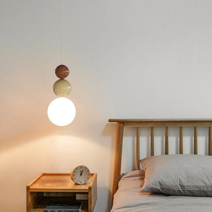 Modern Creative Iron Gourd String Shape 1-Light Pendant Light For Bedroom