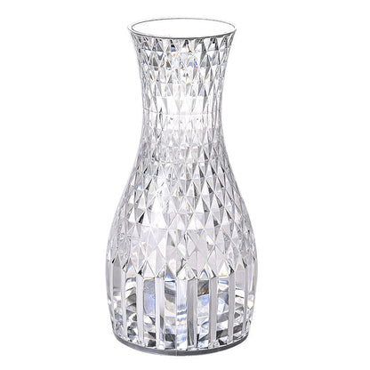 Modern Art Deco Acrylic Bottle Design Petal Effect USB LED Table Lamp For Bedroom