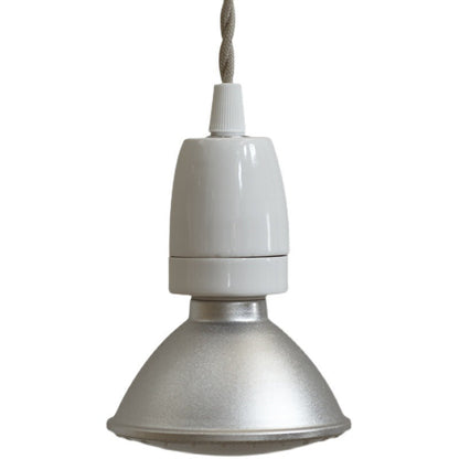 Contemporary Industrial Aluminum Cone Shade Ceramic Head 1-Light Pendant Light For Living Room