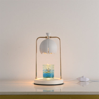 Modern Orchid Metal Aromatherapy Melting Wax 1-Light Table Lamp