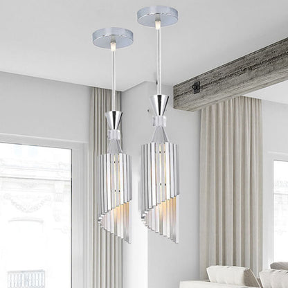 Nordic Light Luxury Minimalist Solid Color Aluminum 1-Light Pendant Light