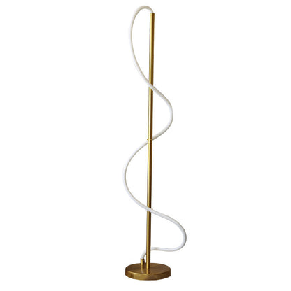Modern Minimalist Line Iron Silicone LED Standing Floor Lamp For Living Room