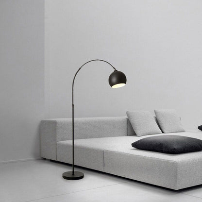 Nordic Minimalist Fishing Rod Dome Round Shade 1-Light Standing Floor Lamp