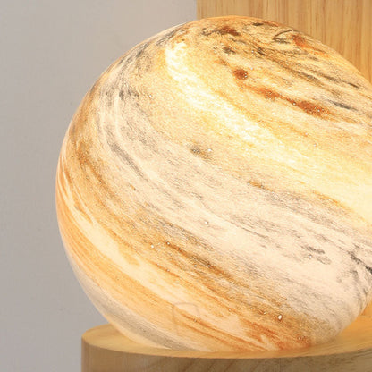 مصباح حائطي من Nordic Glass Planet بقاعدة نباتية بضوء واحد